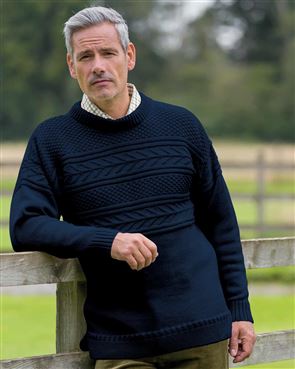 Men's Guernsey Sweater, a classic example of menswear knitwear